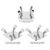 4 Way Square Spot Light Ceiling Spotlight 4 GU10 Bulbs LED Ceiling Light Adjustable Angle Rotatable Ceiling Light for Home Decor