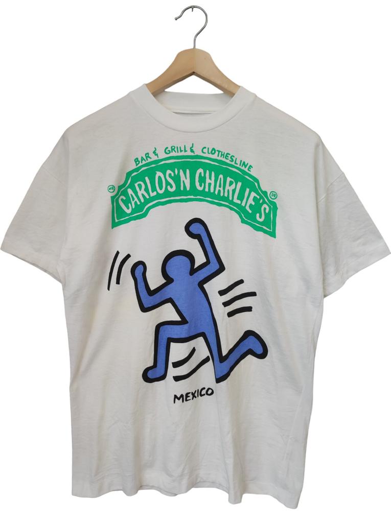 Vintage 80s Keith Haring Cancun Mexico Keith haring Pop Shop Vintage Keith Haring running to mexico Haring single stitches vintage Large