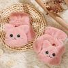 Women Winter Flip Gloves Convertible Mittens Thick Cat Plush Half Finger Gloves with Cover Flip Half Finger Gloves