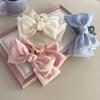 Damen Haarspange Satin-Schleife Decor Anti-Rutsch-Design Haarklammer Hinterkopf Haiklammer Urlaubsreise Strand Haarschmuck