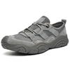 Fashion Classic Handmade Mens Summer Mesh Flats Anti-collision Toe Comfortable Beach Shoes Men Non-Slip Shoes New All-match Male Sandals
