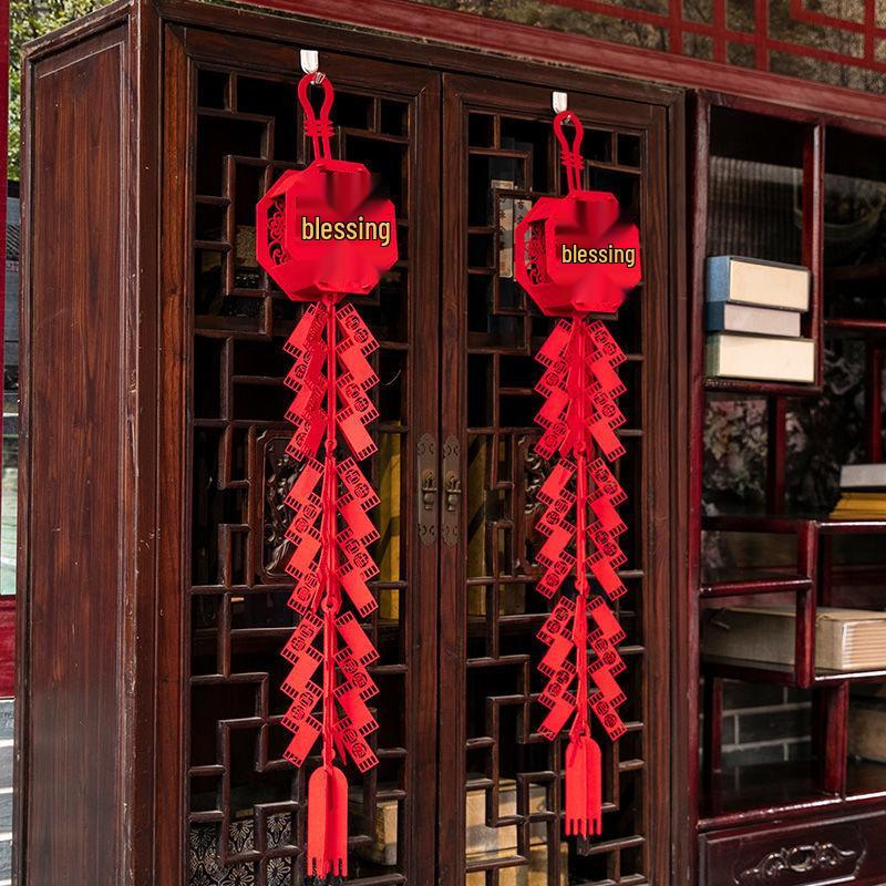 3D Firecracker Fu Pendant - Chinese New Year Home Decoration & Housewarming Gift