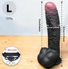 Extra Large Soft Liquid Silicone Dildo, Brown Realistic Design with Red Glans, 3 Sizes Available, Up To 31cm, Flexible Skin-Like Adult Toy