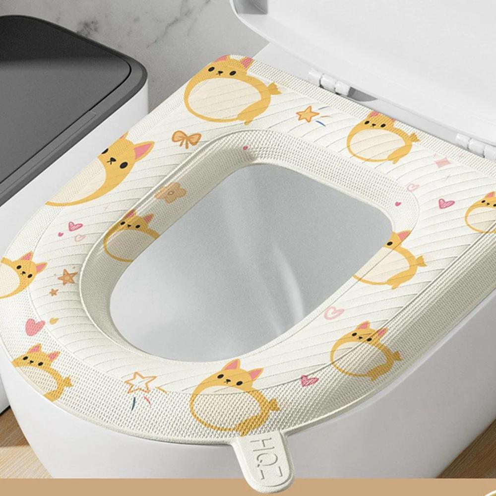 Toilet Seat Mat Device Washable Mat Cover Household Toilet Ring Four Seasons Universal Toilet Seat Cover Seat Cushion