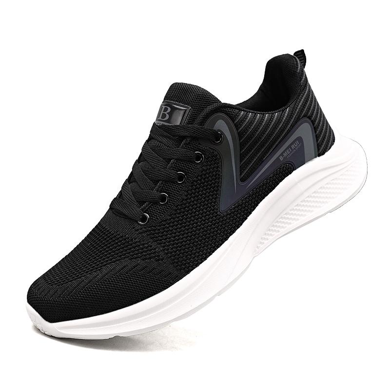 Fashion Men'S Shoes Breathable Mesh Sneakers Men Running Sneakers Lace-Up Sports Fitness Shoes Walking Shoes Light Shoes Summer