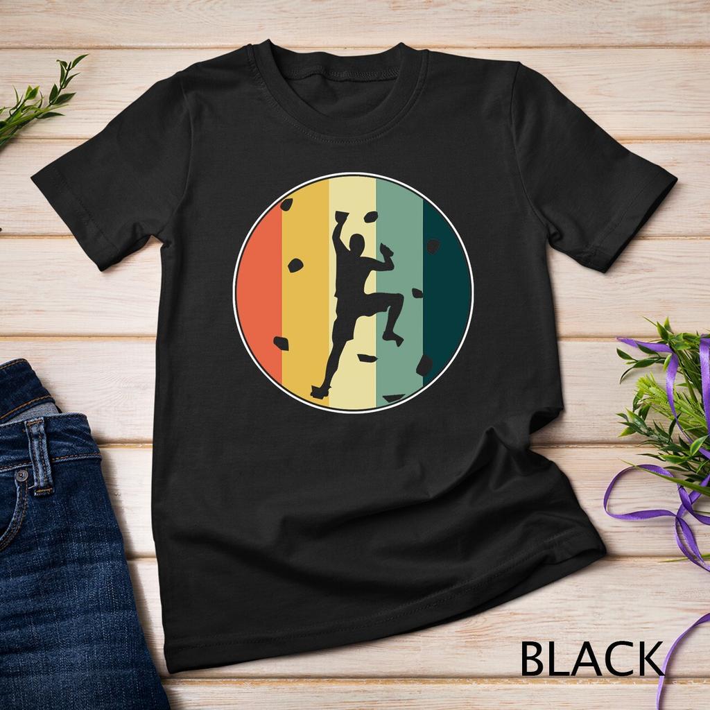 Fantastisches Retro Wandkletterer Fels Bergsteigen Bouldern Unisex T-Shirt