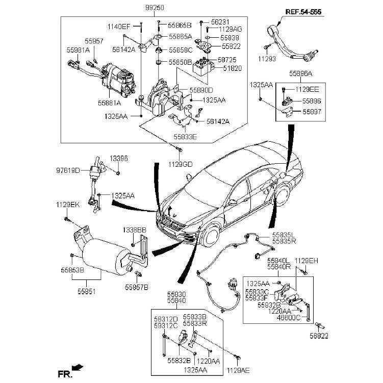 New Height Sensor 55832-3M000 for Hyundai Equus Genesis 08-14 Body Level Sensor 558323M000 55830-3M000 55831-3M000 55831-3M100