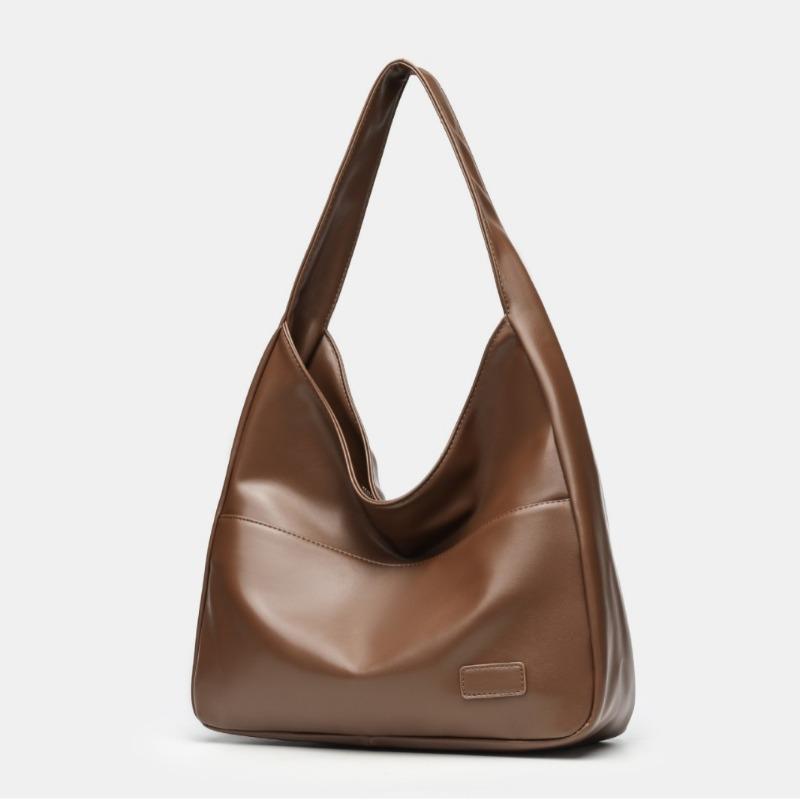 New Large-capacity Simple Women's Bag Soft Leather Versatile Niche Commuter Tote Bag College Student Shoulder Bag Oblique Bag
