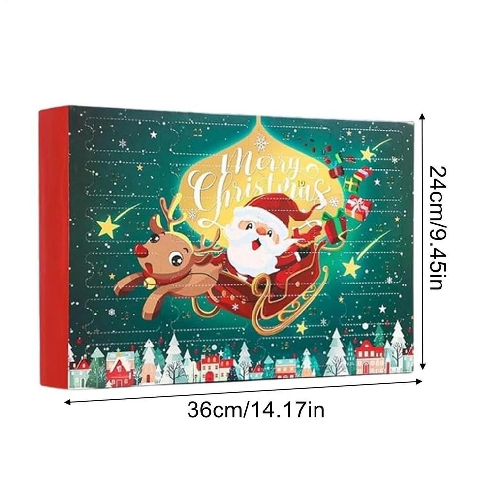 Advent Sock Calendar Christmas Countdown Funny 24-Day Cute Printed Festive Sock Calendar For Adults Teens Men Women Holiday