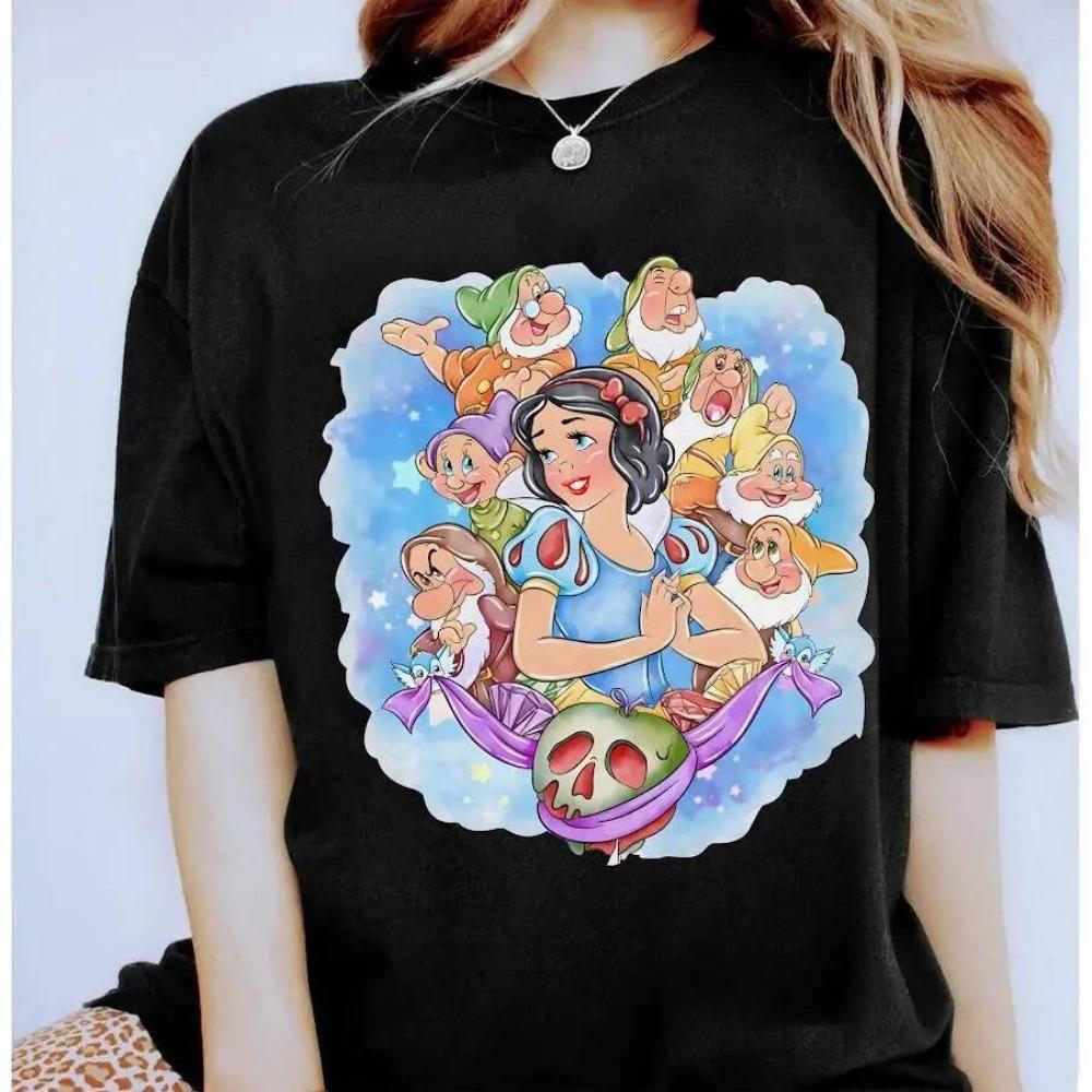 

Shirt Snow White Seven Dwarfs T-Shirt Castle Tee Matching Princess Girl Trip S
