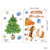 Adesivi Murali Luminosi di Babbo Natale Buon Natale per Stanza Bambini Finestra Fiocchi di Neve Decorazioni Festival Glow in The Dark Camera da Letto