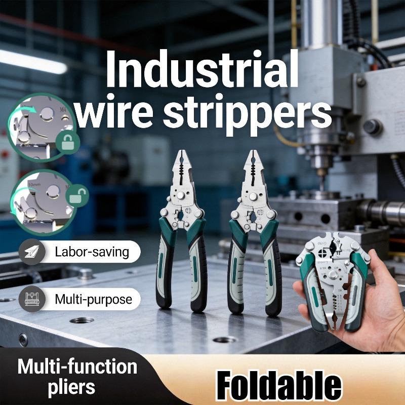 Foldable Pliers Needle Nose Professional Electrician Pliers Pliers Cutter Wires Wire Winding Pliers Ergonomic Grip
