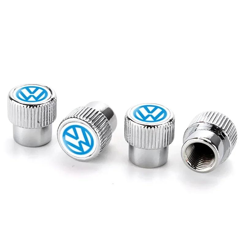 2026 Nuovo Per VOLKSWAGEN VW 4pz Tappi Stelo Valvola Pneumatico Ruota Auto per Volkswagen Golf GTI Passat Jetta Touareg Tiguan Polo Bora Sci