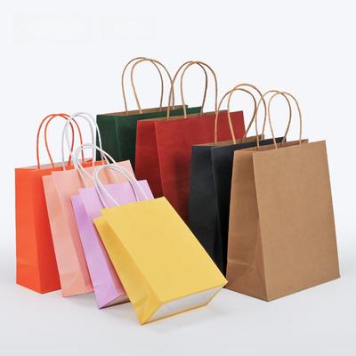 Geschenktüte aus Kraftpapier – Verdickt, hochwertiger Druck für den Einkauf und zum Mitnehmen