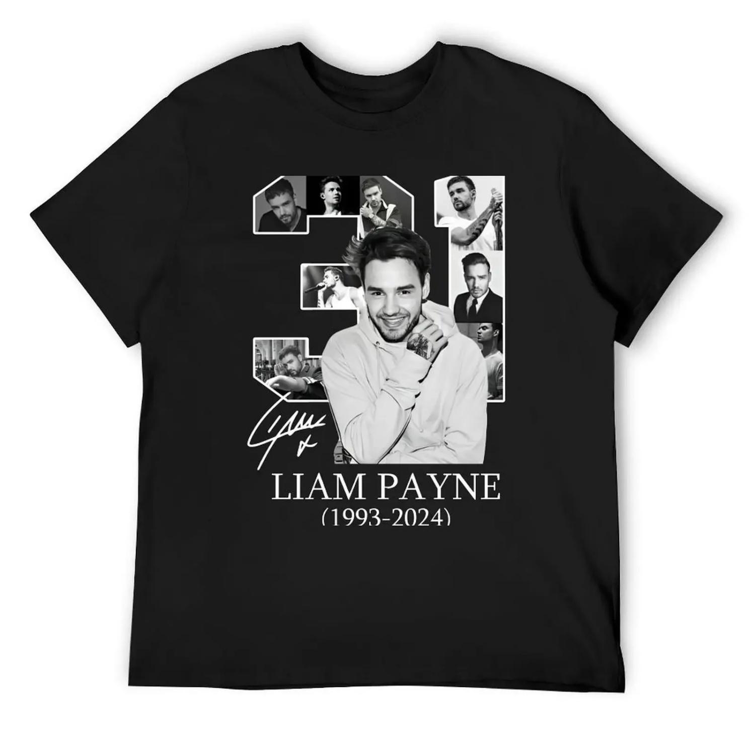 

Liam Payne Thank You For The Memories T-Shirt custom t shirt graphic tee shirt Funny t-shirts shirts graphic Men s clothing XXXXXL чорний