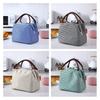 Factory Direct Sales Striped Design Insulated Lunch Bag Thermal Bag Cube Shape