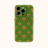 Retro Green Heart Moon Phone Case for IPhone 17AIR 16E 16 15 14 13 12 11 17 Pro Max Plus Double-layer Back Cover