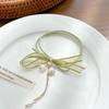 Set lily of the valley flower rubber band hair ring high elasticity and durable Korean version of the head rope new fresh girl hair tie rope