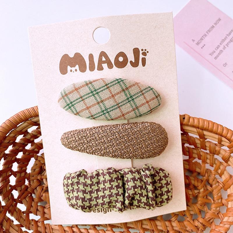 Winter Korean Fashion Cloth Hairpins Women Girls Hair Clips Pin Barrettes Accessories Hairgrips Headdress Headwear Ornament