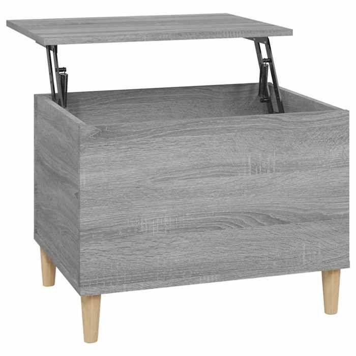 819570 vidaXL Table basse Sonoma gris 60x44,5x45 cm Bois d'ingénierie