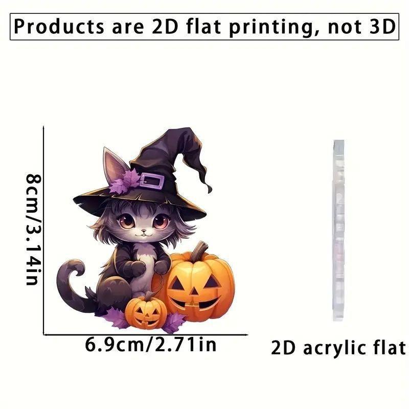 

Acrylic Adorable Christmas Cat Ornament For Festive Car Decoration In Cartoon Style 2