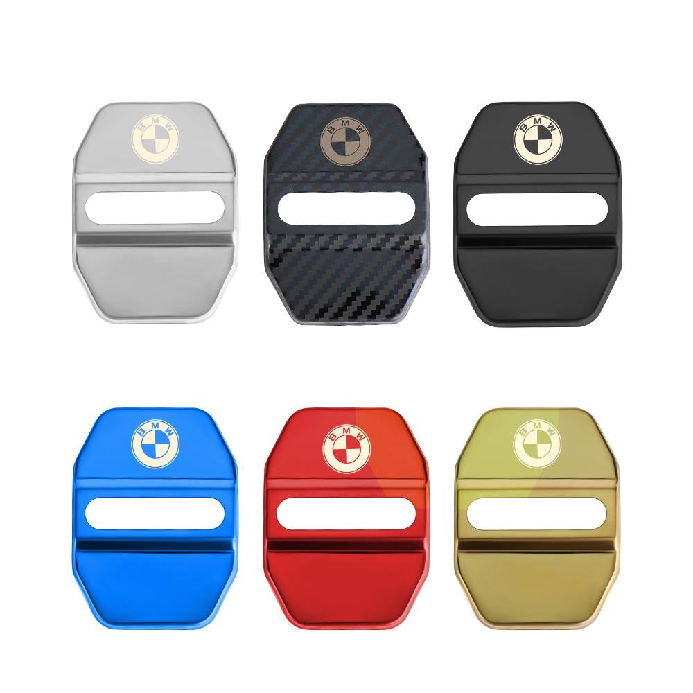 vbjly8 4PCS Car Door Lock Cover Sticker For BMW 1 3 5 7 Series M M3 M5 F20 E60 F30 F34 F32 F31 F48 E28 E30 E34 E36 E39 E46 Accessories