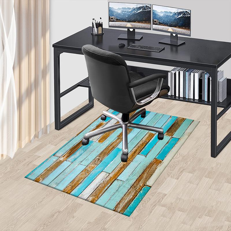 

wooden texture Crystal Velvet chair mat Area Rug - Non-Slip, Floor Mat, Office Desk Chair Rugs, Bedroom Decor.Christmas Gift-1106046 60cm by 90cm