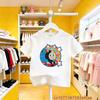 Pure Cotton Summer Tee Thomas Train Cartoon Design Children Short Sleeve Y2K Cute Fun Wear for Little Boys Girls All Day Use