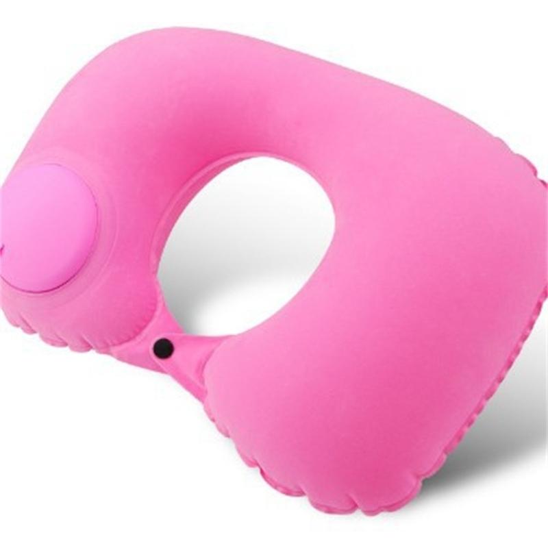Ergonomic Travel Neck Pillow Inflatable Rapid Air Inflation Technology Foldable for Long Journey Workplace Rest