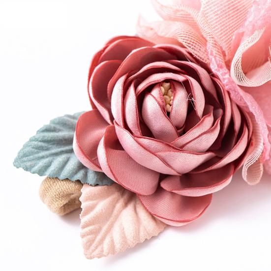 Baby Headband Flower Shape Soft Comfortable Rose Creative Baby Imitation Flower Headband for Infant