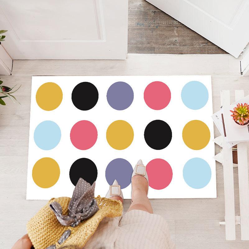 Home Crystal Velvet Floor Mat Door Mat Bedroom Kitchen Toilet Foot Mat Bathroom Absorbent Non-slip Mat