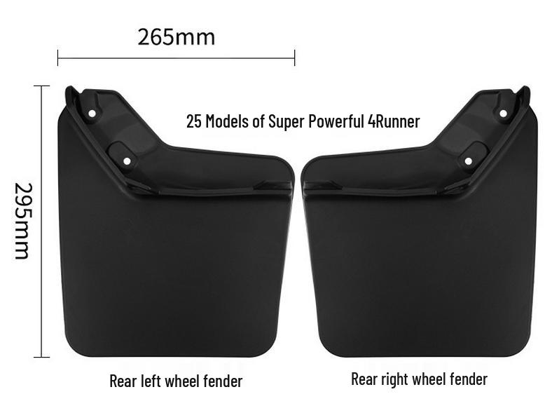 Toyota Tundra & 4Runner 2025 Soft Rubber Mud Flaps for Car Tires - Leather Exterior Cross-border Modification