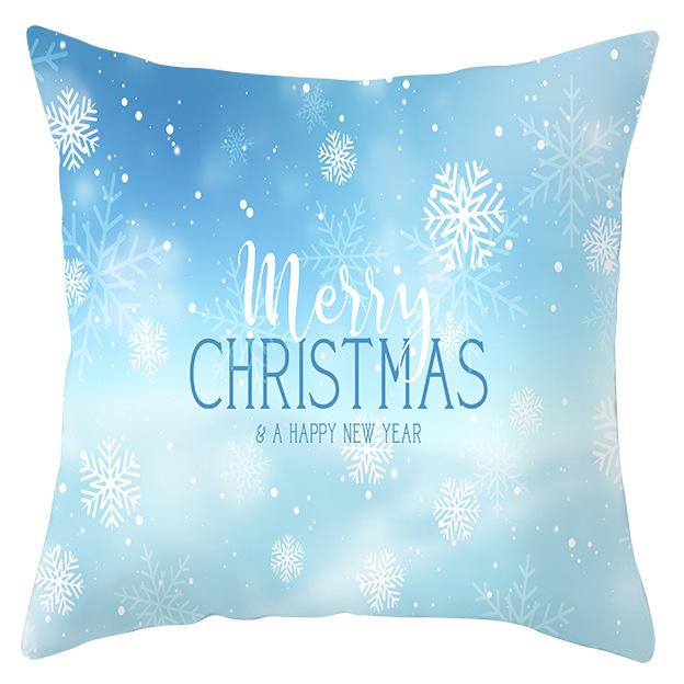 Christmas Snow Scene Series Pillowcases Home Sofa Pillowcase Car Cushion Covers Home Use