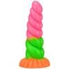 Women's Hemp Rope New Anal Plug Special-shaped Silicone Penis Soft Mixed Color Simulation Masturbator