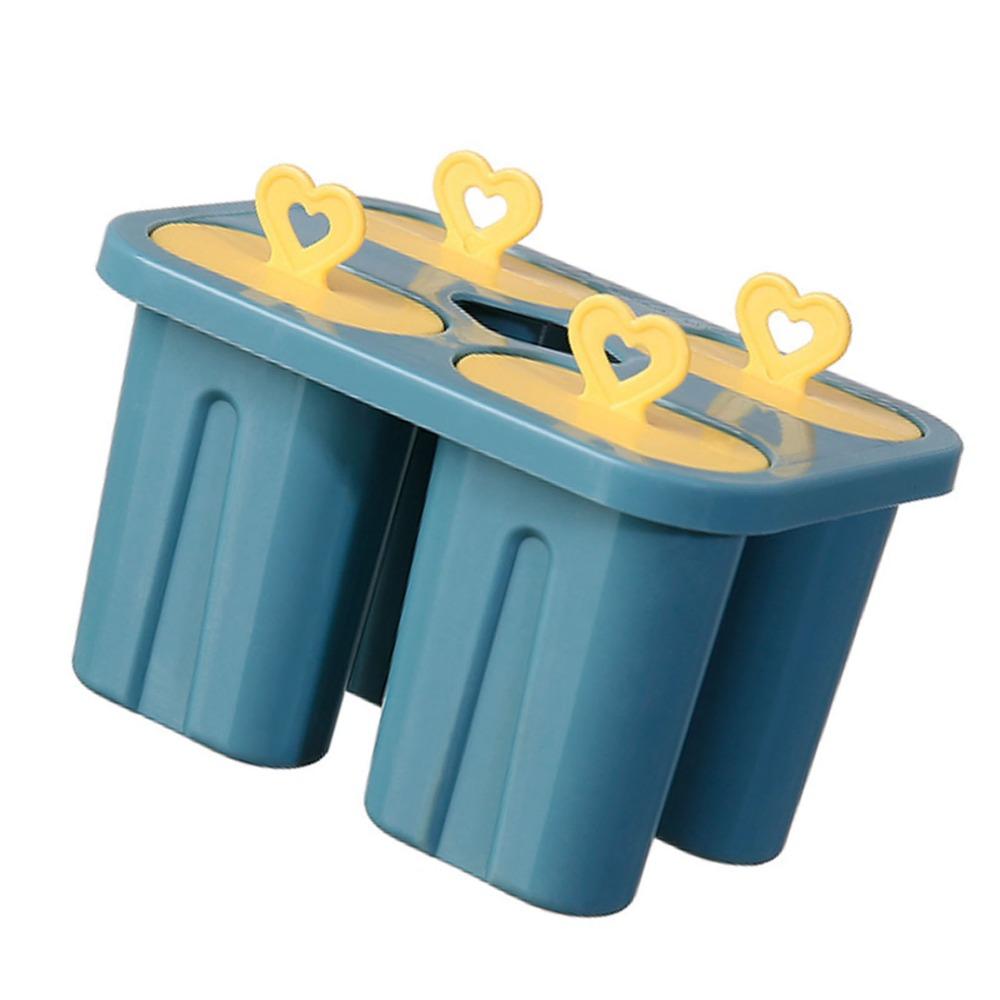 Blue Yellow Ice Cream Mold PP Ice Lolly Mold Durable Popsicle Mold  Homemade Treats
