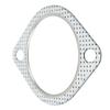 2 Hole Exhaust Pipe Flange Gasket Perforated Steel Universal for 3in 76mm Turbo Vehicle