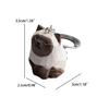 Holz Katze Schlüsselanhänger Cartoon Anhänger Schlüsselring Rucksack Hängendes Ornament Geschenk