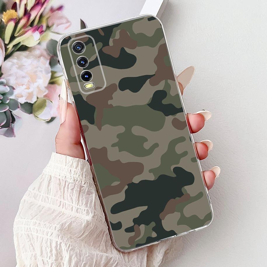 For Vivo Y20i V2027 Case For Vivo Y20 V2029 Y20s Cute Tiger Cartoon Back Cover Soft Silicone Funda For Vivo Y11s Y12s Y12a Cases