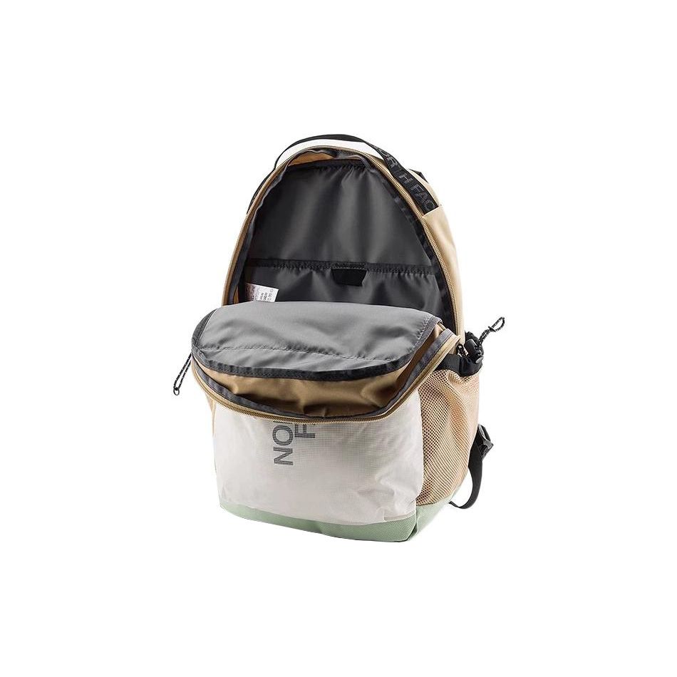 The North Face 19L Sports Leisure Hiking Backpack Outdoor Bag Unisex Backpack White Beige Green NF0A52TB-OKZ