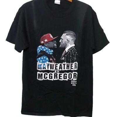 Rare Mayweather Vs Mcgregor Promo T Shirt Medium Size Vintage Designer Clothes Top For Everyday Wear Breathable