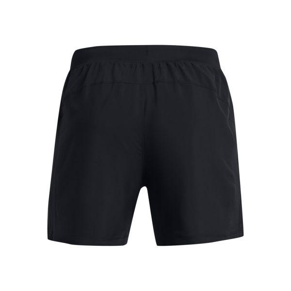 Under Armour Logo Print Lace-Up Breathable Mid-Waist Casual Shorts Men Bottoms Black 1382617-001