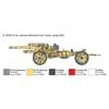 Italeri 1/72 Scale World War II German 15cm sFH 18 Heavy Howitzer/10.5cm sK 18 Heavy Field Gun 2-in-1 Plastic Model Kit with Artillery Figure (IT7082)