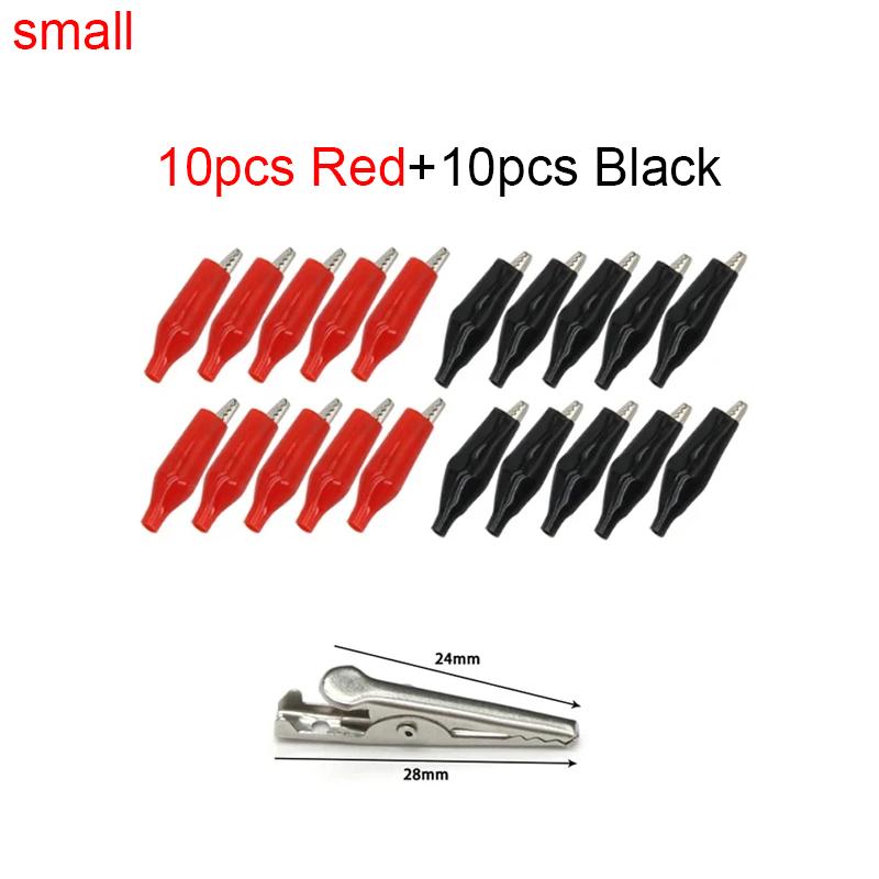 50A 80mm Alligator Clips Insulated Red Black Boot Crocodile Clamp for Truck Car Caravan Van Battery Charger Electric Test Lead