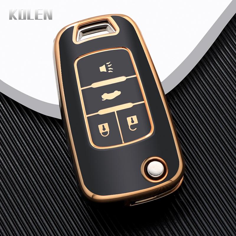 New Tpu Car Flip Key Case Cover Shell For Chevrolet Cruze Aveo Trax Sail Malibu For Opel Vauxhall Astra Corsa Meriva Insignia