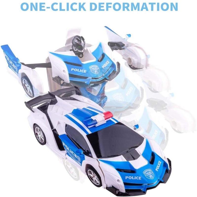 Large Remote Control Transforming Car Toy For Kids Usb Charging Model