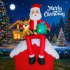 9.51FT Inflatable Toy Santa Claus Reindeer with LED Lights Holiday Gift Xmas Decoration for Yard SuppliesHome Decor Ornament