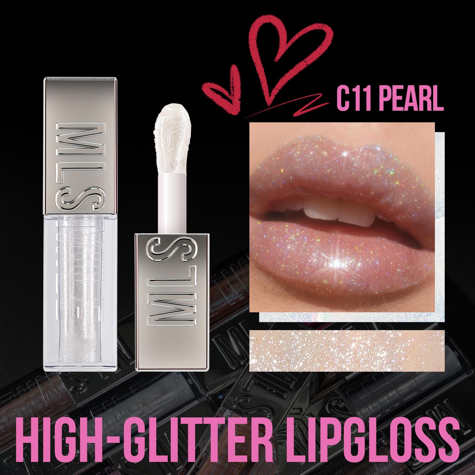 MLSMILE Mirror Flash Lip Glaze 6 Colors Moisturizing Easy Coloring Liquid Lipstick Lip Gloss 3.5ml