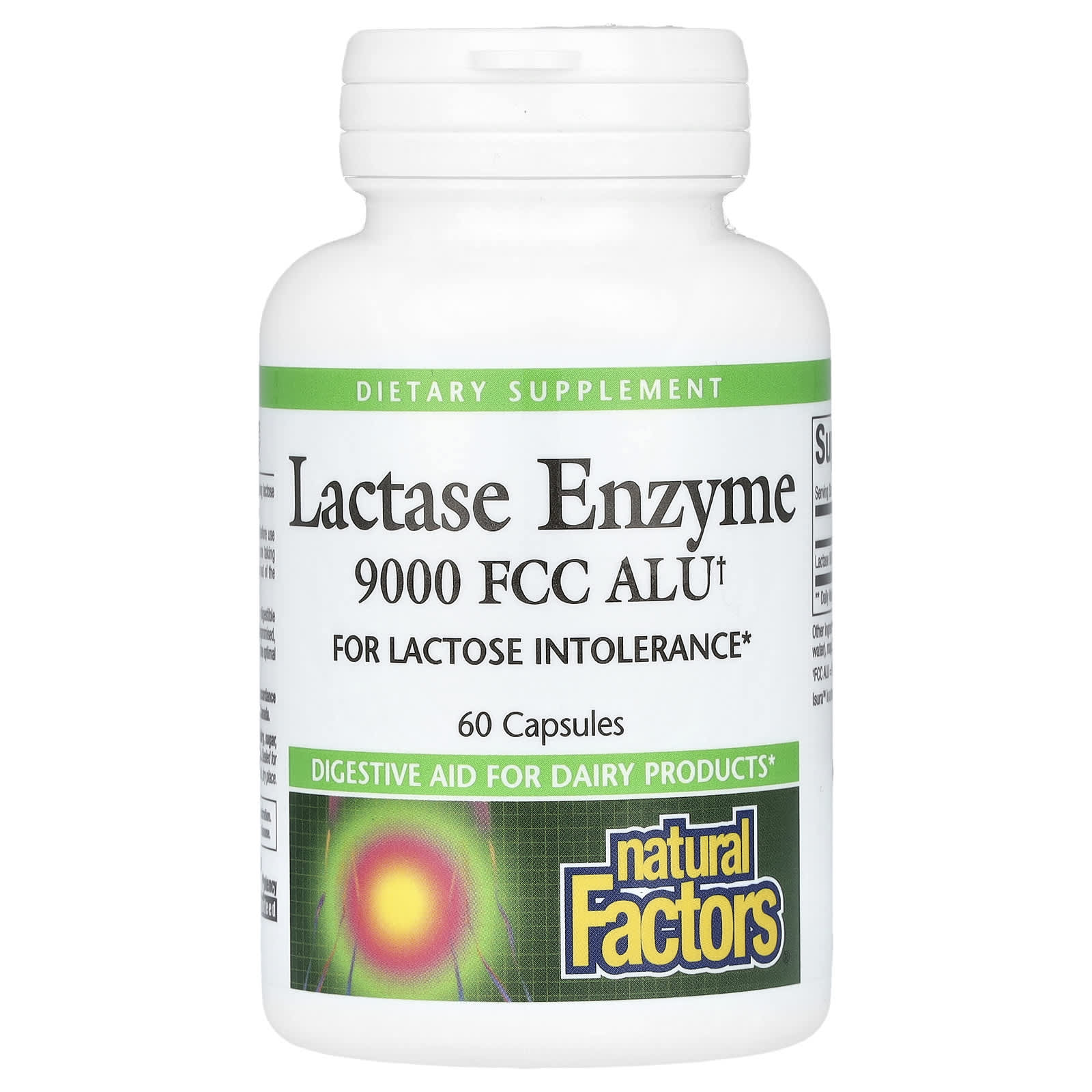 

Natural Factors, Lactase Enzyme, 9,000FCC ALU, 60 Capsules
