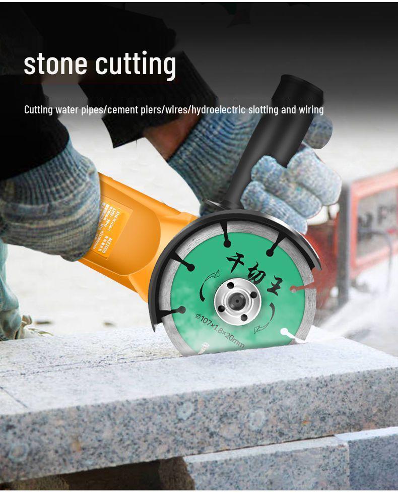 Multifunctional Angle Grinder & Polisher: Handheld Cutting, Grinding, and Polishing Tool for Household Use