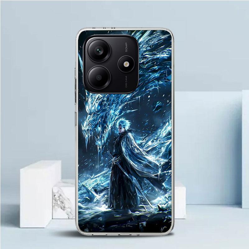 Hitsugaya Toushirou Bleach Phone Case For Xiaomi Redmi Note 15 14 14S 13 12S 12 Pro Plus 11S 11 11T 11E 10S 10 + Soft TPU Back C
